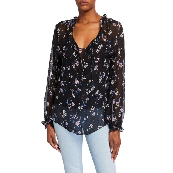 Veronica Beard Antonette Top in Black - Picture 5 of 15